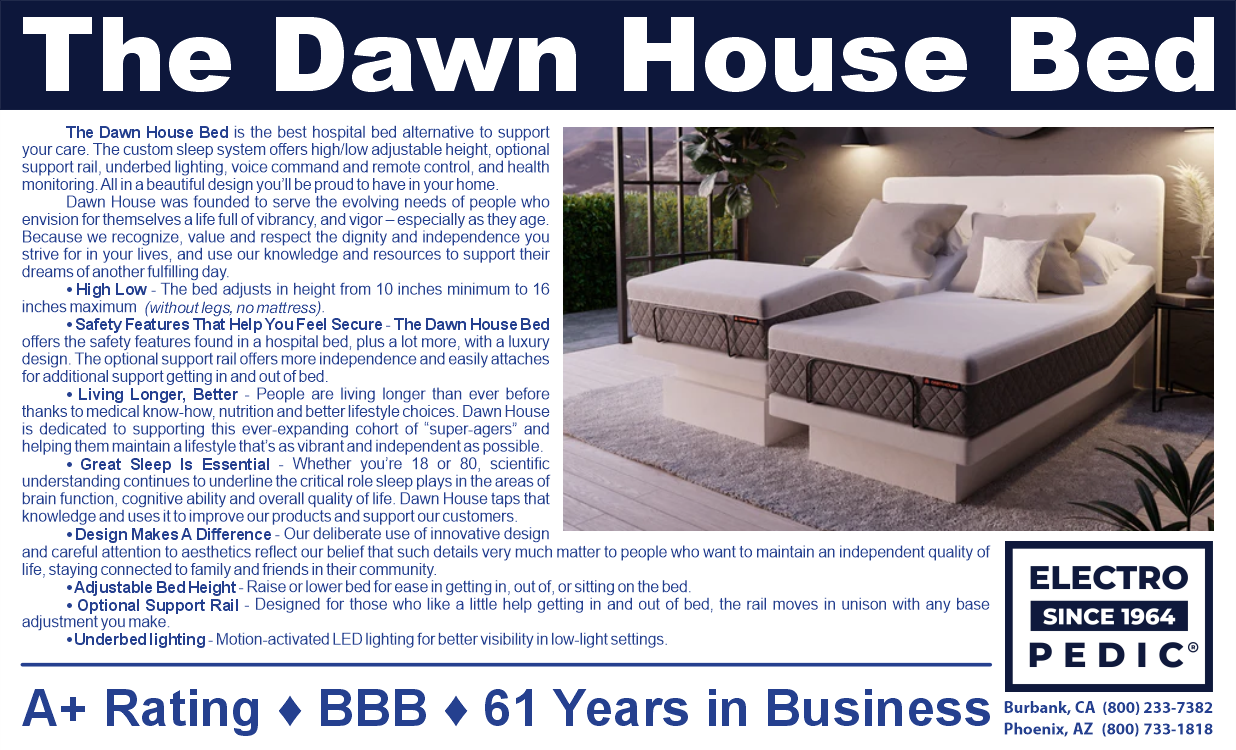 Dawn House Electric Adjustable Hospital Bed